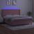 Pat continental cu saltea & LED, roz, 120x200 cm, catifea GartenMobel Dekor