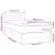 Pat box spring cu saltea, crem, 80x200 cm, textil GartenMobel Dekor