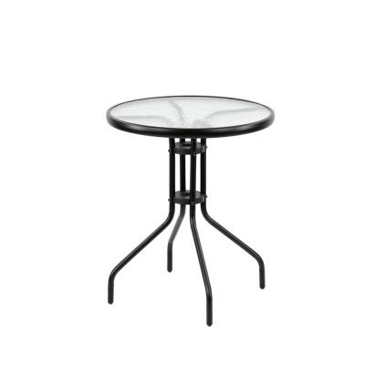Masă rotundă de grădină Leziter Andora cu blat din sticlă