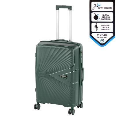 Valiză medie Leziter TraveLux Endure, capac dur PP, 68x45x25 cm, verde închis