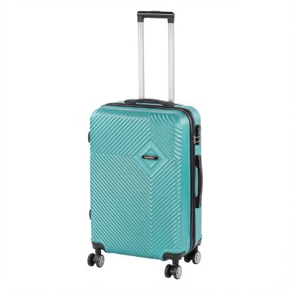 Valiză mare Leziter TraveLux Pro cu carcasă rigidă ABS, 76 cm, albastru lagună