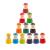 Set 12 figurine Montessori din lemn Leziter, prieteni colorati pentru copii 1+
