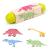 Puzzle cilindri Montessori din lemn Leziter Animal cu animale, mini cilindri rotativi