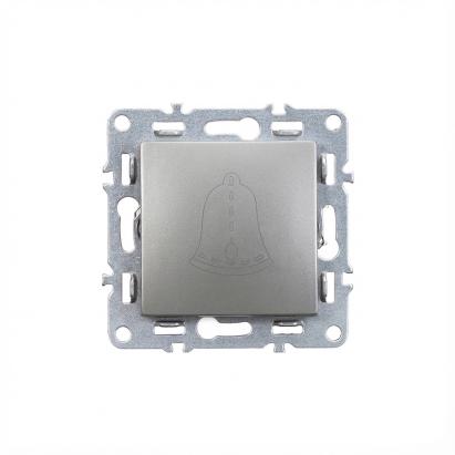 Comutator clopot Leziter Nova 101N gri, 10A, montaj incastrat, IP20