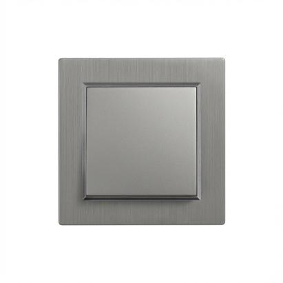 Întrerupător transversal Leziter Nova 10A 250V tip 107, cu ramă gri