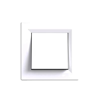 Comutator cap-scară Leziter Nova 10A 250V tip 106, cu ramă albă