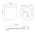 Capac WC Leziter Ride negru, soft close, plastic rezistent, 360x435 mm