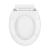 Scaun WC Leziter Roya Soft Close, alb, din plastic rezistent, 44,5 x 34,7 cm
