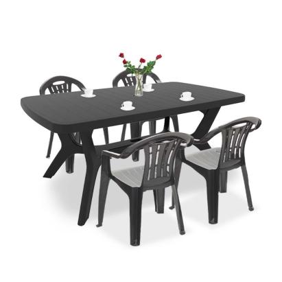 Set mobilier grădină Curver Balorca 4+1, masă Baltimore, grafit, UV