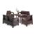 Set mobilier de grădină Curver Corfu Duo cu masă Futura, maro ratan