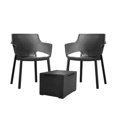 Curver Set mobilier de grădină Eva Balcony cu masă Vigo grafit