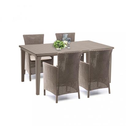 Curver Set mobilier de grădină Futurowa 4+1 cappuccino