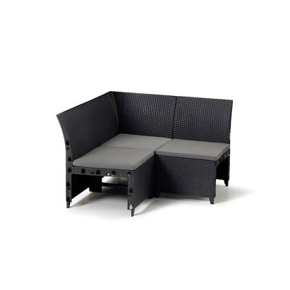 Curver Rosalie element de colț grafit, modul extensie canapea grădină