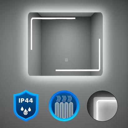 Oglindă de baie Leziter Ada 60 cu LED, senzor tactil, 60x80 cm, IP44