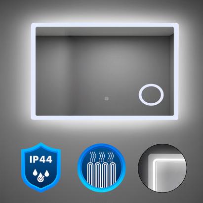 Oglindă baie LED Leziter Liz 120x60 cm, lumină 6000K, senzor tactil, IP44