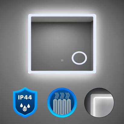 Oglindă baie LED Leziter Liz 80 cu senzor tactil, IP44, 80x60 cm