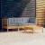 Set mobilier grădină cu perne gri, 4 piese, lemn de pin GartenMobel Dekor