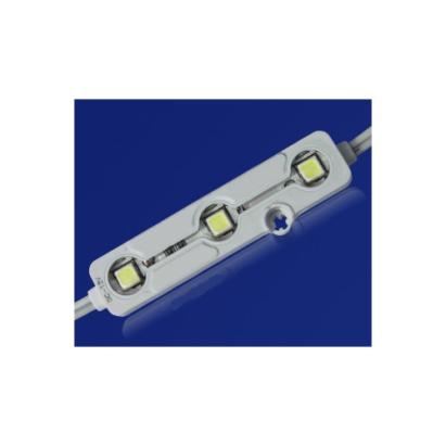 Modul LED 24V cu 3 SMD 5054, lumină albă, IP68, cu bandă adezivă