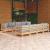 Set mobilier de grădină cu perne gri, 9 piese, lemn masiv pin GartenMobel Dekor