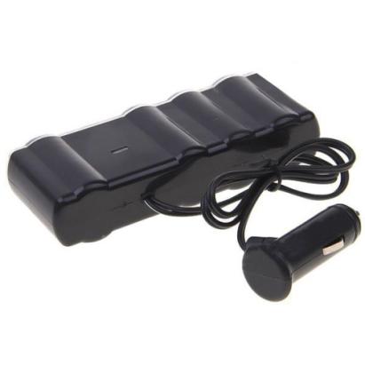 Prelungitor auto cu 4 prize și 2 porturi USB, adaptor brichetă WF4008