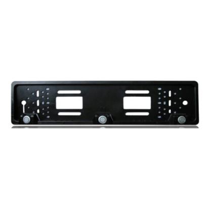 Suport număr auto cu 3 senzori de parcare integrați, 12V, cu avertizare sonoră