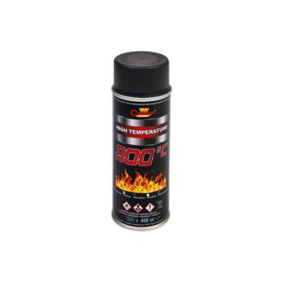 Spray vopsea termorezistentă 800°C negru Champion, profesional, 400 ml (Cod 9011)