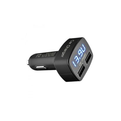 Încărcător auto 3 în 1 cu voltmetru, termometru și 2 porturi USB 3.1A