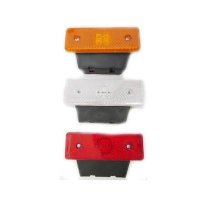 Lampă laterală roșie 12V cu 4 LED SMD 3528, fără suport de prindere