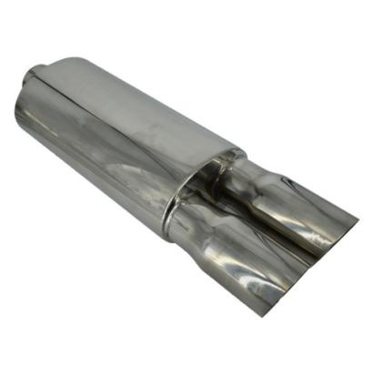 Tobă sport SHUN02 cu silencer, 54 cm, intrare Ø 62 mm, finisaj inox