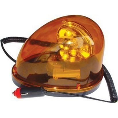 Girofar lacrima galben 24V cu alimentare la bricheta auto, tip LED