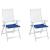 Perne scaune grădină 2 buc. albastru 40x40x4 cm țesătură Oxford GartenMobel Dekor