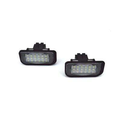 Set 2 lămpi LED pentru iluminare număr Mercedes, 18 SMD, alb rece (Cod 7206)