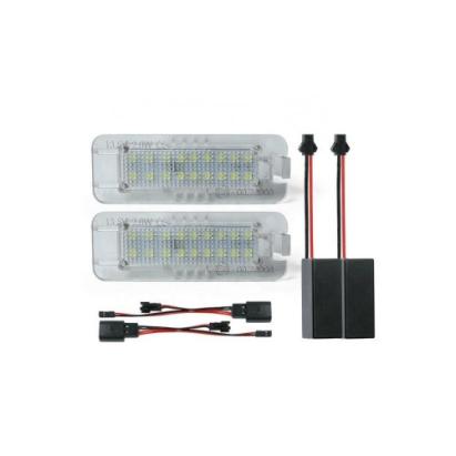 Set 2 lampi LED pentru iluminare numar Volkswagen, 18 SMD, 6500K (Cod 7401-1)