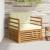 Set de canapele de exterior Lemn de acacia solid și poliester GartenMobel Dekor