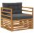 Set de canapele de exterior Lemn de acacia solid și poliester GartenMobel Dekor