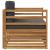 Set de canapele de exterior Lemn de acacia solid și poliester GartenMobel Dekor