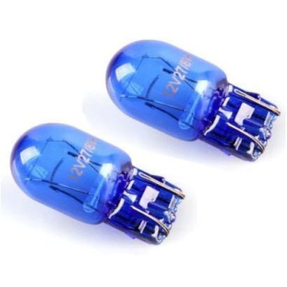 Set becuri T20 albastre, 2 faze 12V 5/21W pentru lumini de zi Logan 2 (2013+)