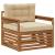 Set de canapele de exterior Lemn de acacia solid și poliester GartenMobel Dekor