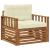 Set de canapele de exterior Lemn de acacia solid și poliester GartenMobel Dekor