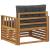 Set de canapele de exterior Lemn de acacia solid și poliester GartenMobel Dekor