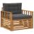 Set de canapele de exterior Lemn de acacia solid și poliester GartenMobel Dekor