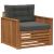Set de canapele de exterior Lemn de acacia solid și poliester GartenMobel Dekor