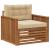 Set de canapele de exterior Lemn de acacia solid și poliester GartenMobel Dekor