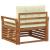 Set de canapele de exterior Lemn de acacia solid și poliester GartenMobel Dekor