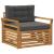 Set de canapele de exterior Lemn de acacia solid și poliester GartenMobel Dekor