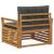 Set de canapele de exterior Lemn de acacia solid și poliester GartenMobel Dekor