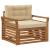 Set de canapele de exterior Lemn de acacia solid și poliester GartenMobel Dekor