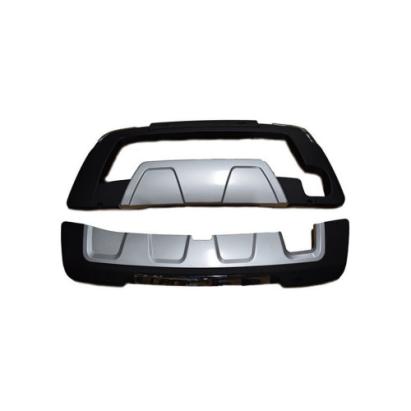 Set bullbar față și spate pentru Dacia Duster I 2012–2017, plastic negru-argintiu