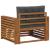 Set de canapele de exterior Lemn de acacia solid și poliester GartenMobel Dekor