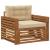 Set de canapele de exterior Lemn de acacia solid și poliester GartenMobel Dekor
